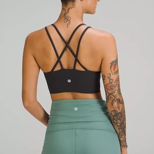 Like a Cloud Ribbed Longline Bra | Color: Black Granite